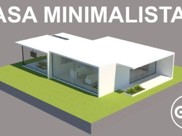 Diseño casa minimalista una planta